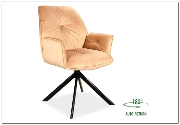 Стул кухонный Signal BOOGIE II Velvet Bluvel 28 бежевый/черный мат Стул кухонный Signal BOOGIE II Velvet Bluvel 28 бежевый/черный мат