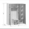 Купить Шкаф Koen SZF3D2S ясень снежный BRW с доставкой по России по цене производителя можно в магазине Другая Мебель в Тольятти