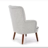 Кресло BISHOP  Halmar (светло-серый/орех)