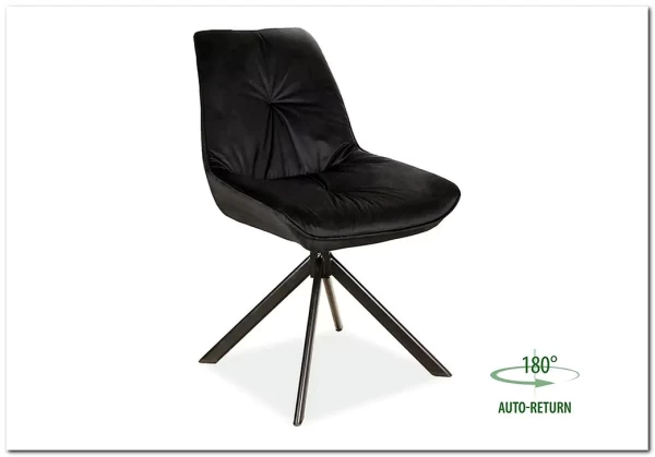 Стул кухонный Signal BOOGIE I Velvet Bluvel 19 черный/черный мат Стул кухонный Signal BOOGIE I Velvet Bluvel 19 черный/черный мат