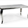 Стол обеденный Signal PRINCE Ceramic 150 (белый Calacatta/хром)