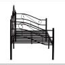 Купить Кровать Federica (mod. AT-881) 90*200 см (Day bed), красный дуб/черный с доставкой по России по цене производителя можно в магазине Другая Мебель в Тольятти