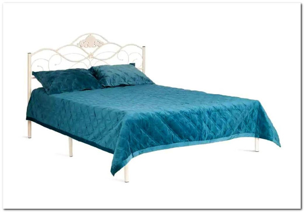 Купить Кровать Federica (mod. AT-881) 160*200 (Queen bed), Белый (butter white) с доставкой по России по цене производителя можно в магазине Другая Мебель в Тольятти