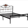Купить Кровать Federica (mod. AT-881) 160*200 (Queen bed), красный дуб/черный с доставкой по России по цене производителя можно в магазине Другая Мебель в Тольятти