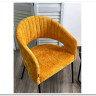 Стул SNUG 3018-08 горчичный, шенилл / черный каркас, DISAUR