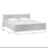 Купить Кровать Koen LOZ180x200 ясень снежный BRW с доставкой по России по цене производителя можно в магазине Другая Мебель в Тольятти
