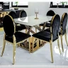 Стул кухонный SIGNAL KING Velvet Bluvel 19 (черный/золотой)