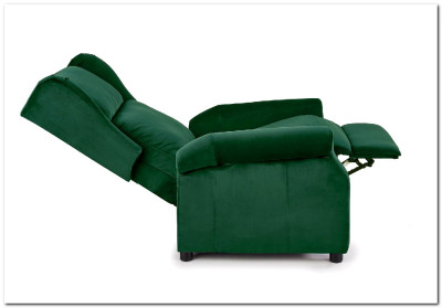 Кресло-реклайнер Halmar AGUSTIN 2 (темно-зеленый)