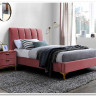 Кровать SIGNAL MIRAGE VELVET 90, античный розовый / золото тк. 185