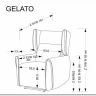 Кресло Halmar GELATO (серый)