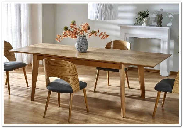 Стол обеденный Halmar EDMONDO 160 раскладной (дуб)