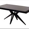 Стол FORIO 160 MATT BLACK MARBLE SINTERED STONE/ BLACK