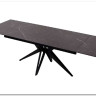 Стол FORIO 160 MATT BLACK MARBLE SINTERED STONE/ BLACK