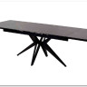 Стол FORIO 160 MATT BLACK MARBLE SINTERED STONE/ BLACK