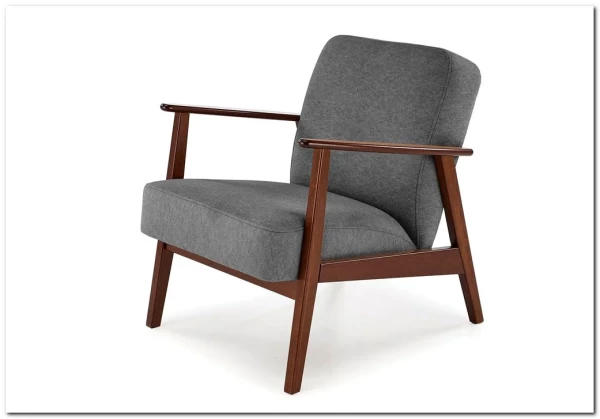 Кресло Halmar MILANO 1S tap. Castel 93 (серый)