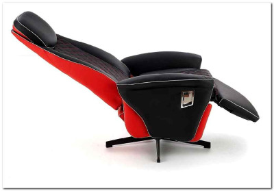 Кресло CAMARO  Halmar (черный/красный)
