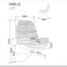 Кресло SIGNAL GISELLE (бежевый/бежевый/черный мат)