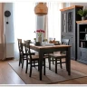 Стол обеденный Форест Графит 160 со вставкой (массив)