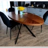 Стол обеденный Halmar LOCARNO (ореховый/черный)
