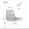 Кресло SIGNAL FELICIA Raven 18 (темно-серый/серый/черный мат)