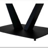 Стол ALATRI 120 MATT GOLDEN BLACK SINTERED STONE / BLACK