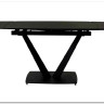 Стол ALATRI 120 MATT GOLDEN BLACK SINTERED STONE / BLACK