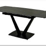 Стол ALATRI 120 MATT GOLDEN BLACK SINTERED STONE / BLACK