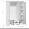 Купить Шкаф Кентаки SZF5D2S белый BRW  с доставкой по России по цене производителя можно в магазине Другая Мебель в Тольятти