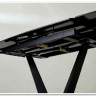 Стол ALATRI 120 GLOSS ATHENS BROWN SINTERED STONE / BLACK 