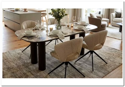 Стол ПИНО (PINO) 210 цвет CA035, керамика / ТЕМНЫЙ ОРЕХ, ®DISAUR