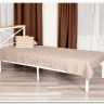 Купить Кровать Iris (mod.9311) дерево гевея/металл, 90*200 см (Single bed), Белый (White) с доставкой по России по цене производителя можно в магазине Другая Мебель в Тольятти