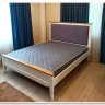 Купить Кровать двуспальная Римини с мягким изголовьем с доставкой по России по цене производителя можно в магазине Другая Мебель в Тольятти