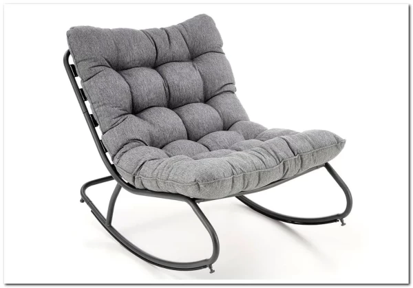 Кресло-качалка Halmar GATTO (серый) Кресло-качалка Halmar GATTO (серый)