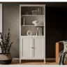 Стеллаж Ева (Хельга) REG/125 белый BRW