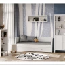 Стеллаж Ева (Хельга) REG/125 белый BRW