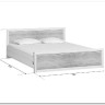 Купить Кровать с подъемным механизмом Koen LOZ160x200 ясень снежный BRW с доставкой по России по цене производителя можно в магазине Другая Мебель в Тольятти