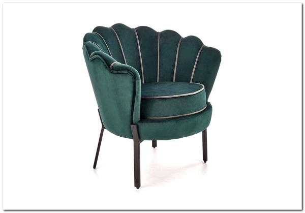 Кресло Halmar ANGELO (темно-зеленый/черный) Кресло Halmar ANGELO (темно-зеленый/черный)